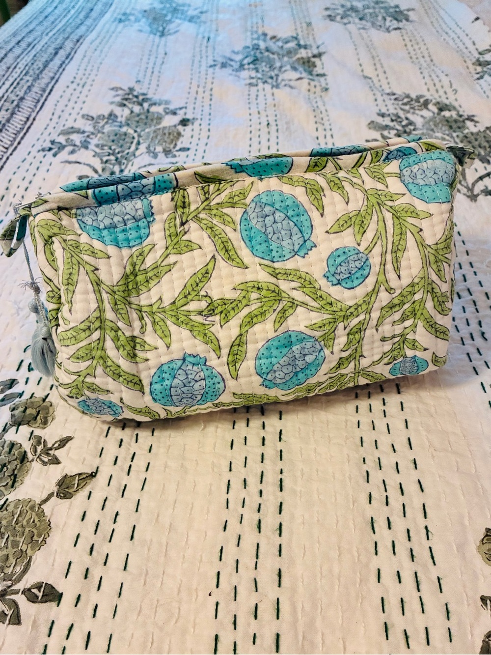 Block Print Toiletry Bag